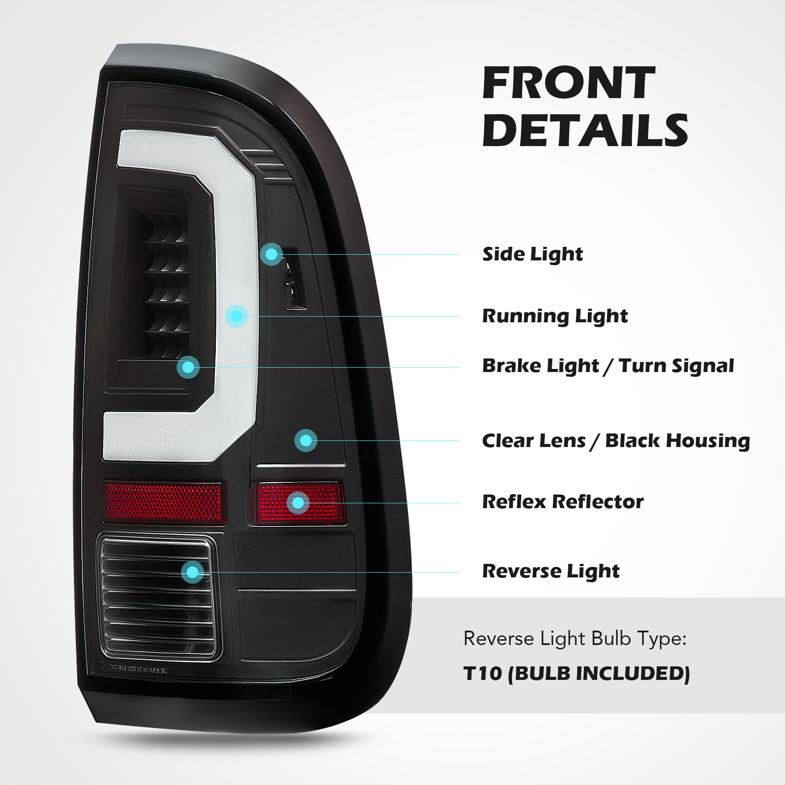 LED Tail Lights for 2008-2016 Ford F250 F350 F450 F550 Super Duty SD Brake Lamps