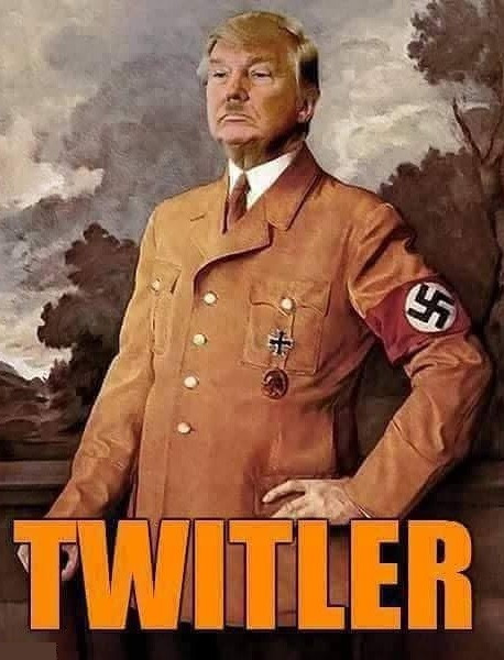 DONALD TRUMP "TWITLER" HUMOROUS FRIDGE MAGNET 4.75" X 3.5"