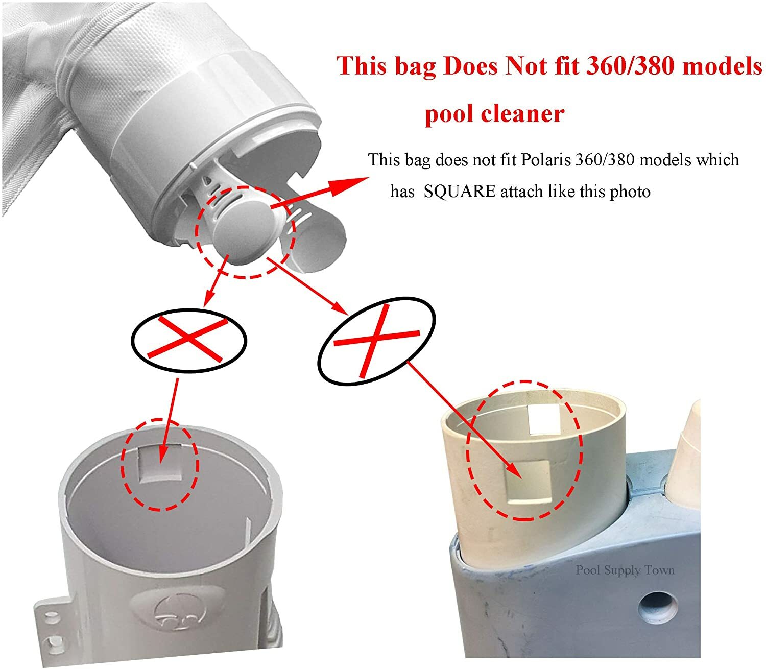 2 Pack 280 All Purpose Zipper Bag K13 For Zodiac Polaris 280 480 Pool Cleaners