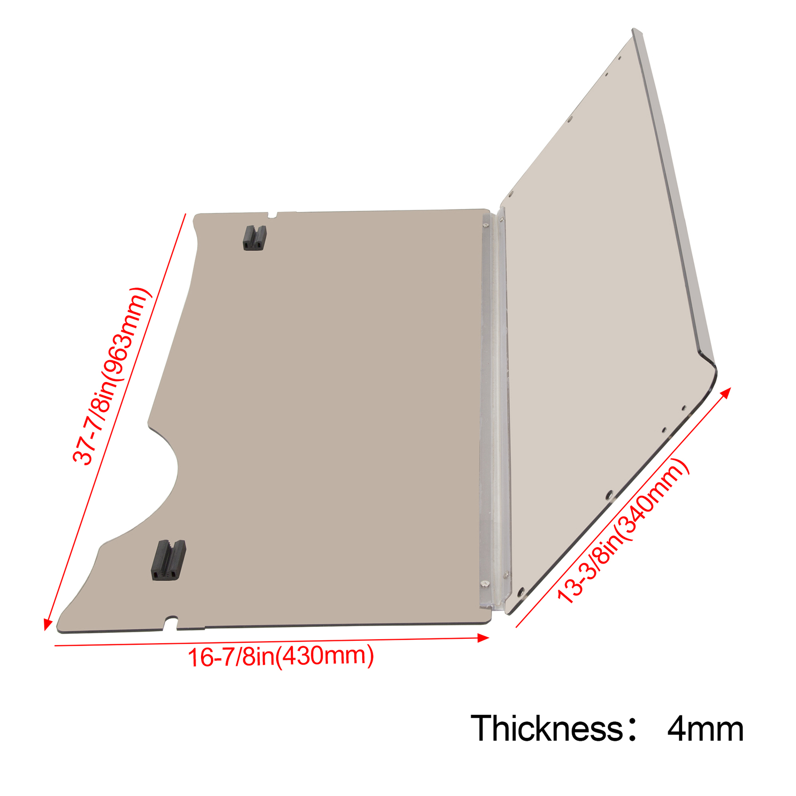 For EZGO RXV Golf Cart Windshield Folding Tinted Windscreen Impact Resistant