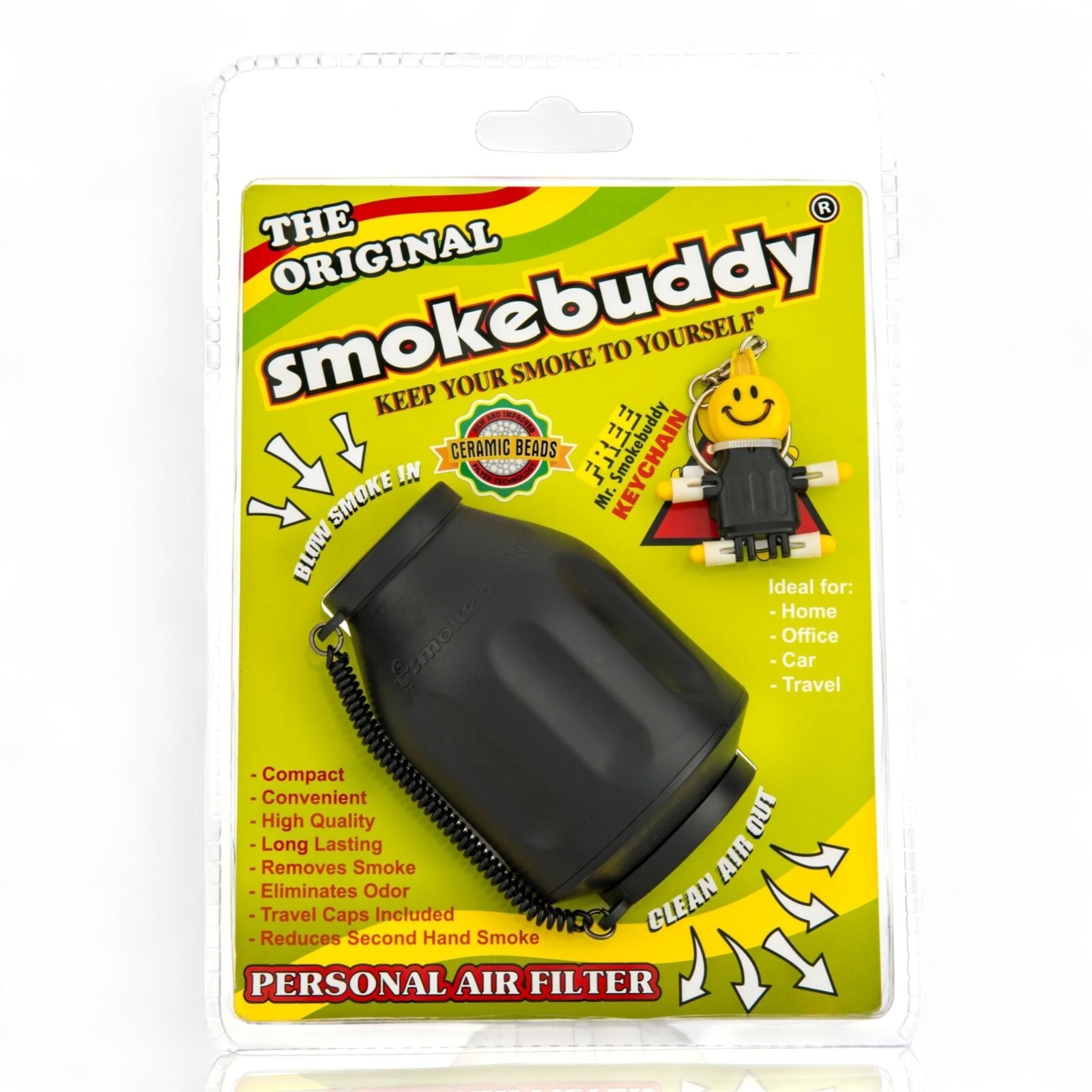Smoke Buddy The Original PERSONAL AIR FILTER w/ FREE Keychain