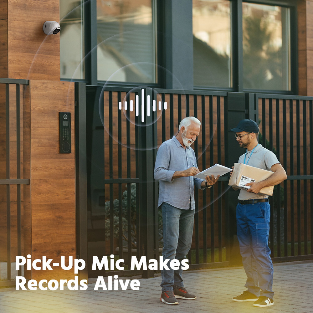 ANNKE 8CH DVR 5MP Audio Security Camera System Human Detection Color Night IP67