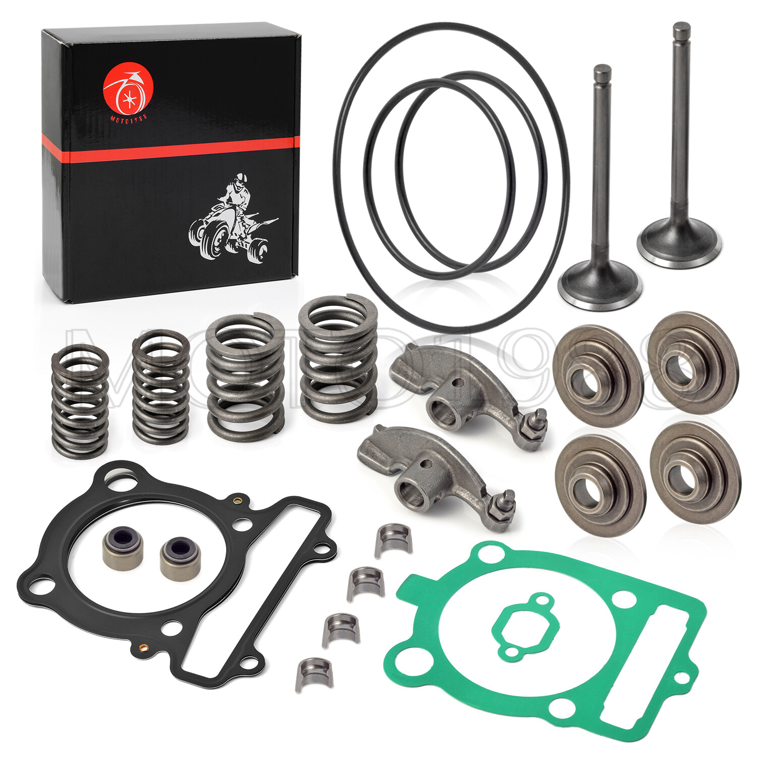 Rocker Arm & Intake Exhaust Valve Kit For YAMAHA 350 Warrior Raptor Grizzly 350