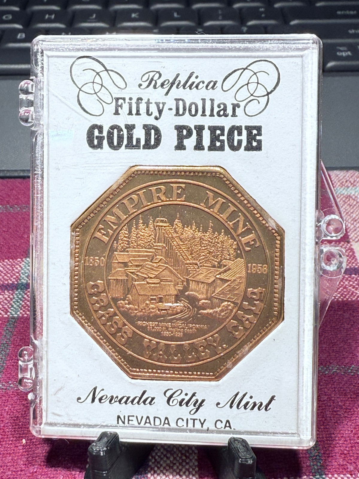 Nevada City, Calif. Mint Empire Mine $50 So-Called Slug 1850-1956 SLUG2
