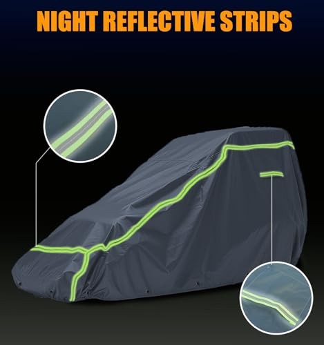 Open Cab Skid Steer Cover Compatible with Bobcat, Kubota, Gray Compact Cab-less