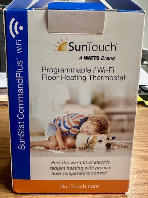 Suntouch Sunstat Commandplus Touchscreen Programmable Smart Wi-Fi Thermostat
