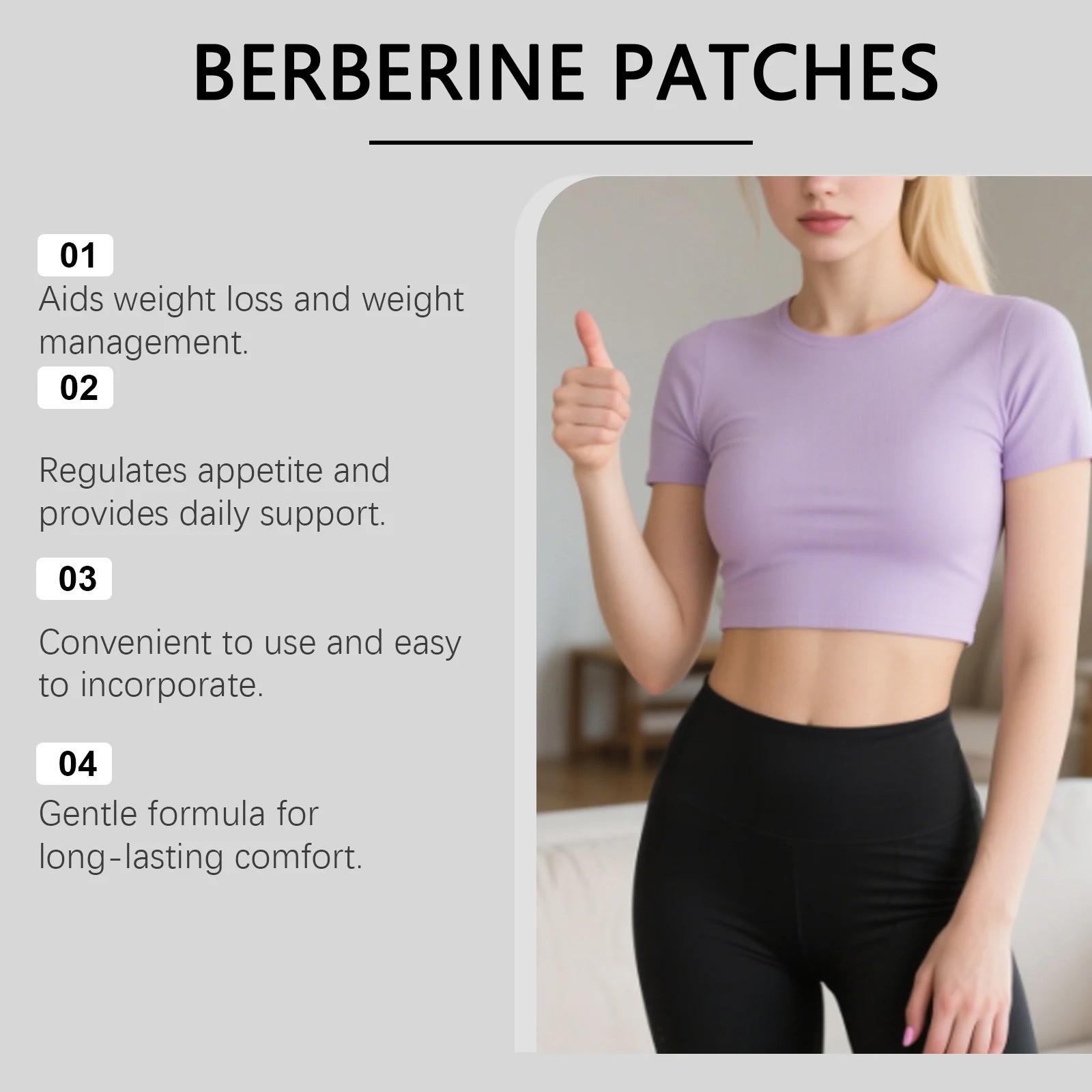 Berberine Patches 30 Patches 1 Month Supply