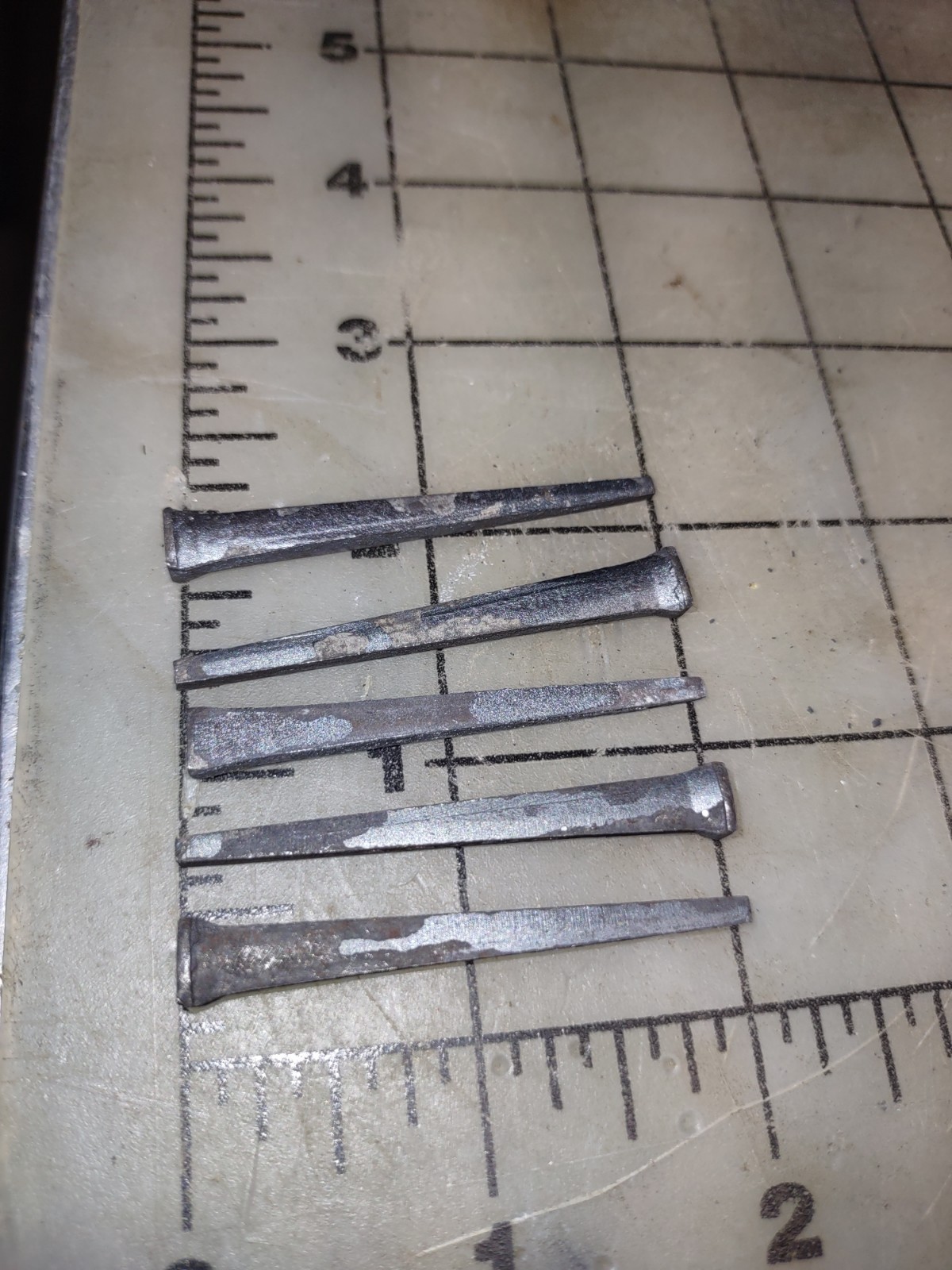 Lot of 30 pcs. Square Cut 2" Nails Vintage Old Unused