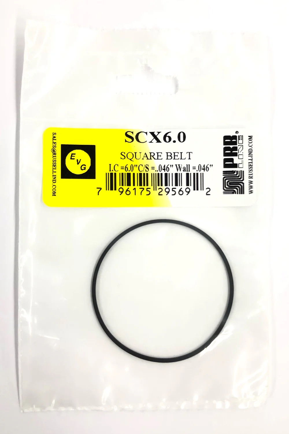 SCX6.0, PRB Square Cut Belt for VCR, Cassette, CD Drive or DVD Drive SCX 6.0