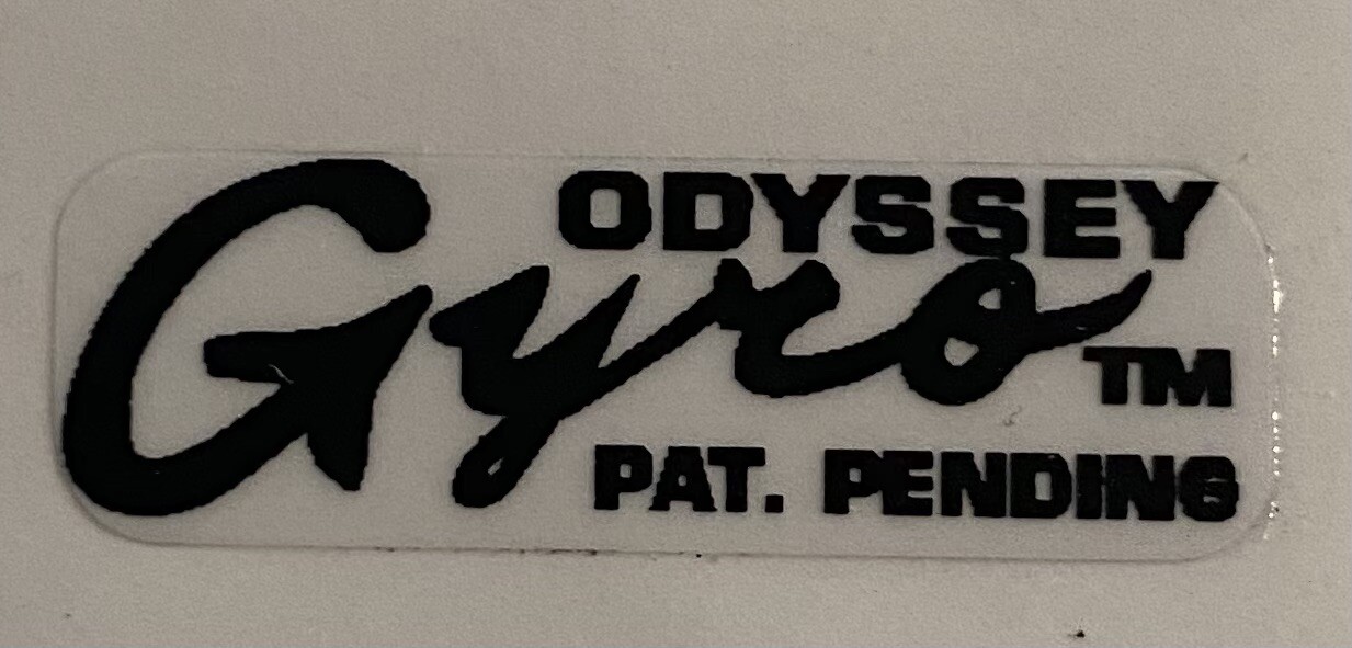 Old school BMX freestyle Odyssey 1st gen Gyro STICKER / DECAL black
