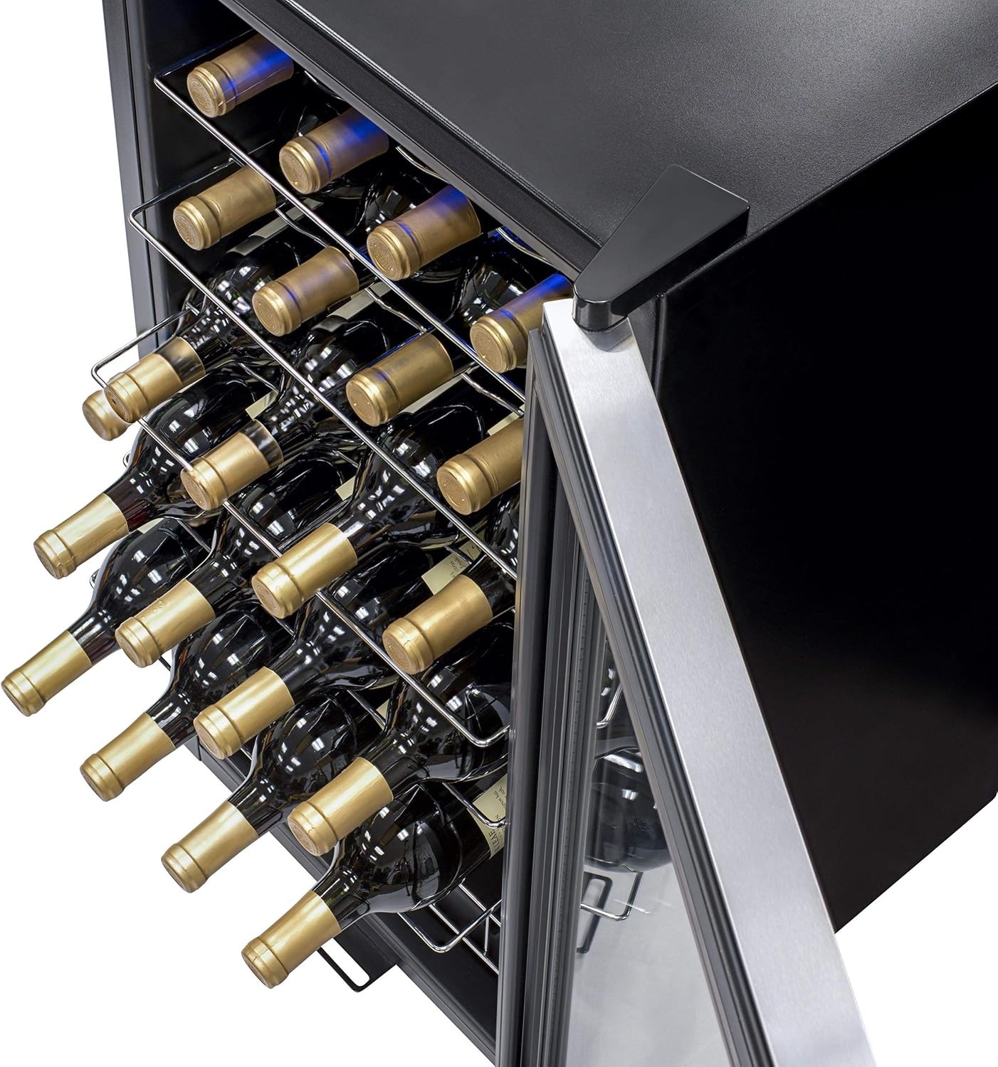 Newair AWC-270E-RB Freestanding Wine Fridge, 27 Bottles - Certified Refurbished