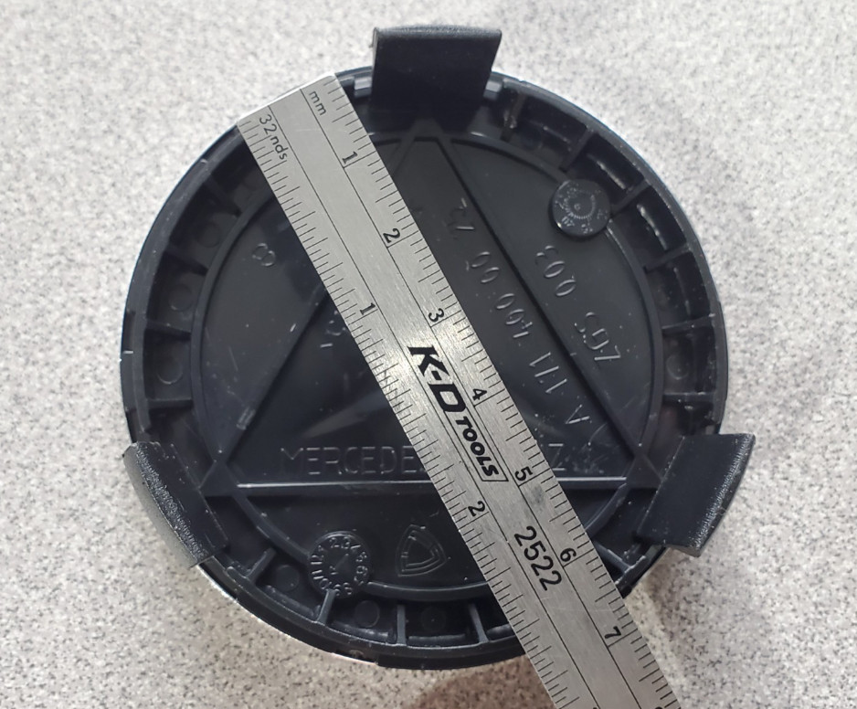 4PCS For Mercedes Benz Wheel Center Caps Badge Emblem Blue Rim Hub Cover 75mm