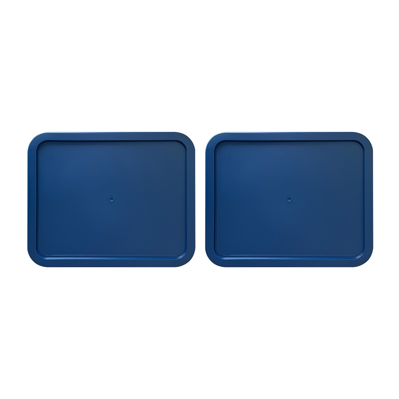 Replacement Lids for Pyrex 7210-PC 3-Cup Rectangle Navy Blue 5.75x7.75" 2-Pack