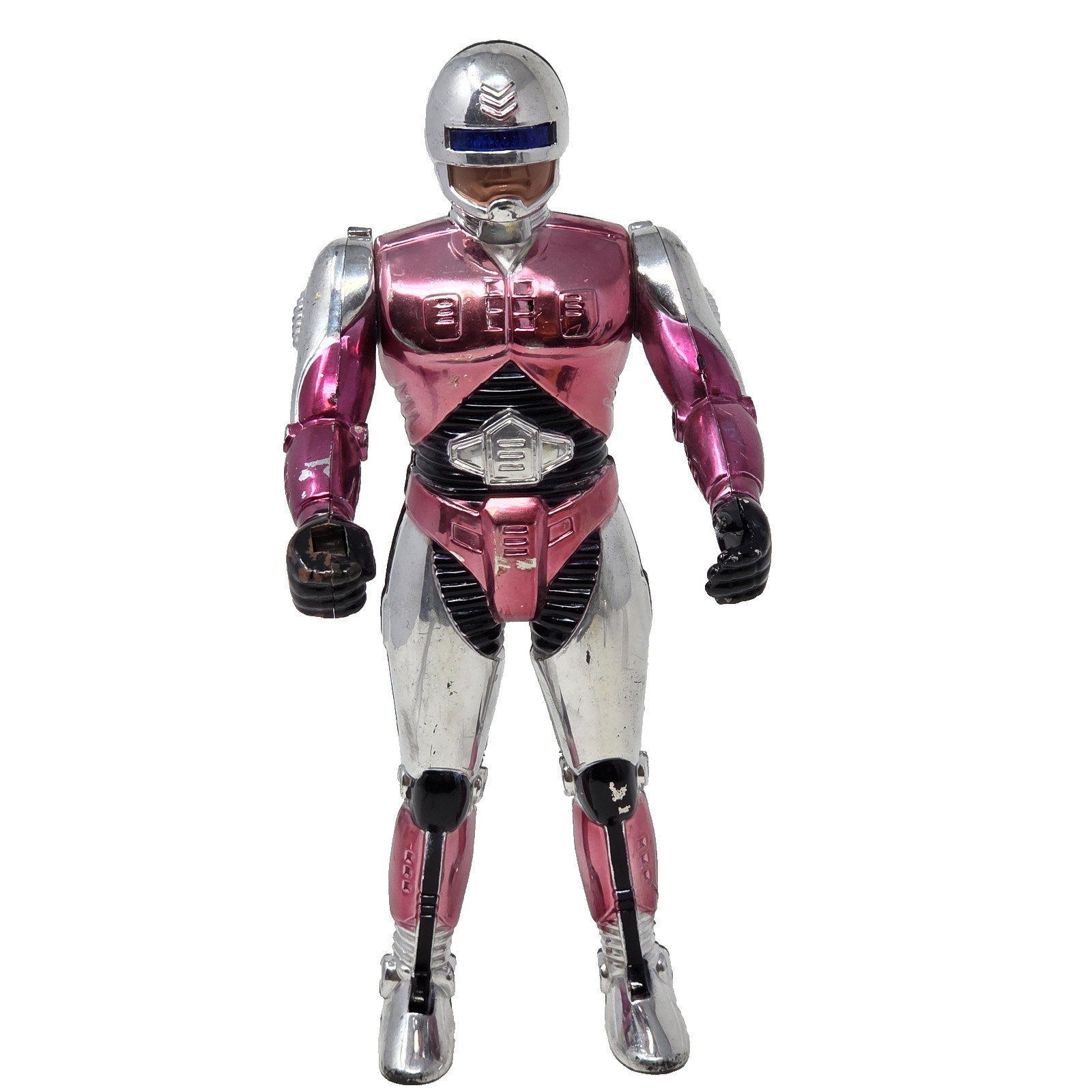 1990 Soma Sonic Man Robo Cop Knock Off Electronic Action Figure Works!