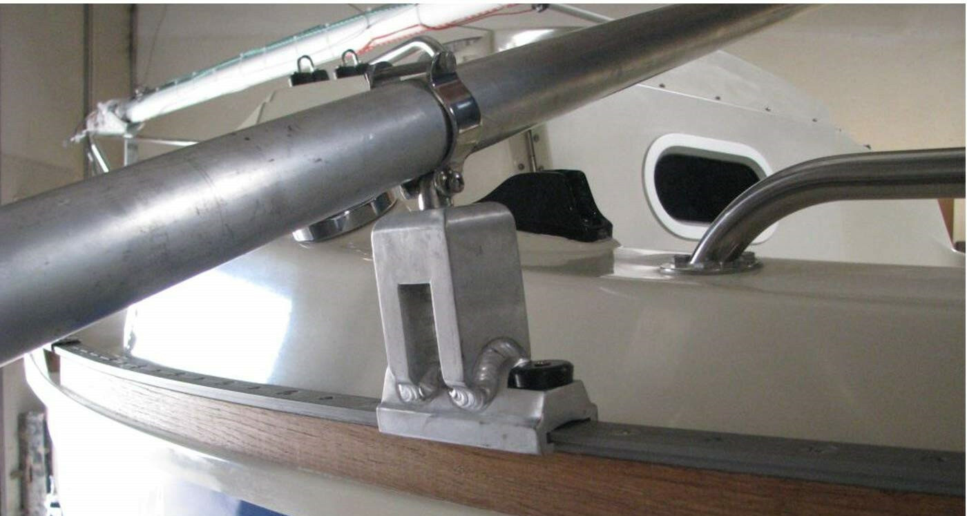 2X Boat 316 Stainless Steel Rowlock Side Mount Line Oarlock Socket Marine Yacht