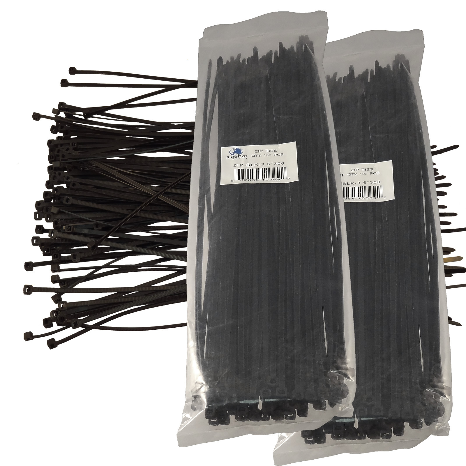 NEW BLACK 200 PCS. 12 INCH ZIP TIES NYLON 40 LBS UV WEATHER RESISTANT WIRE CABLE