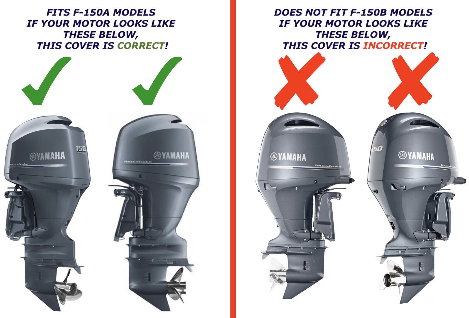 Yamaha F150TXR / F150A Pre-2015 Outboard Motor Cover MAR-MTRCV-1C-15