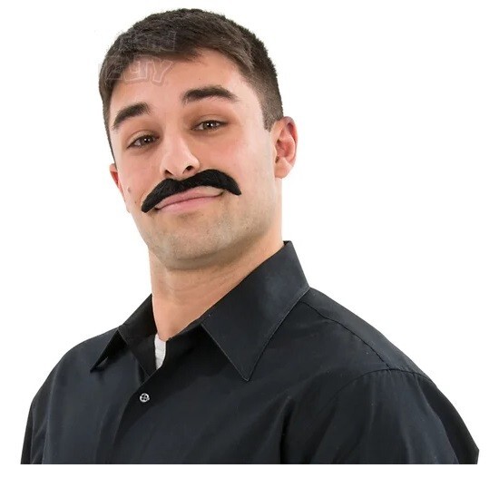 Self-Adhesive Fake Mustache Set (3pcs) - Party Theater Costume Prop Novelty