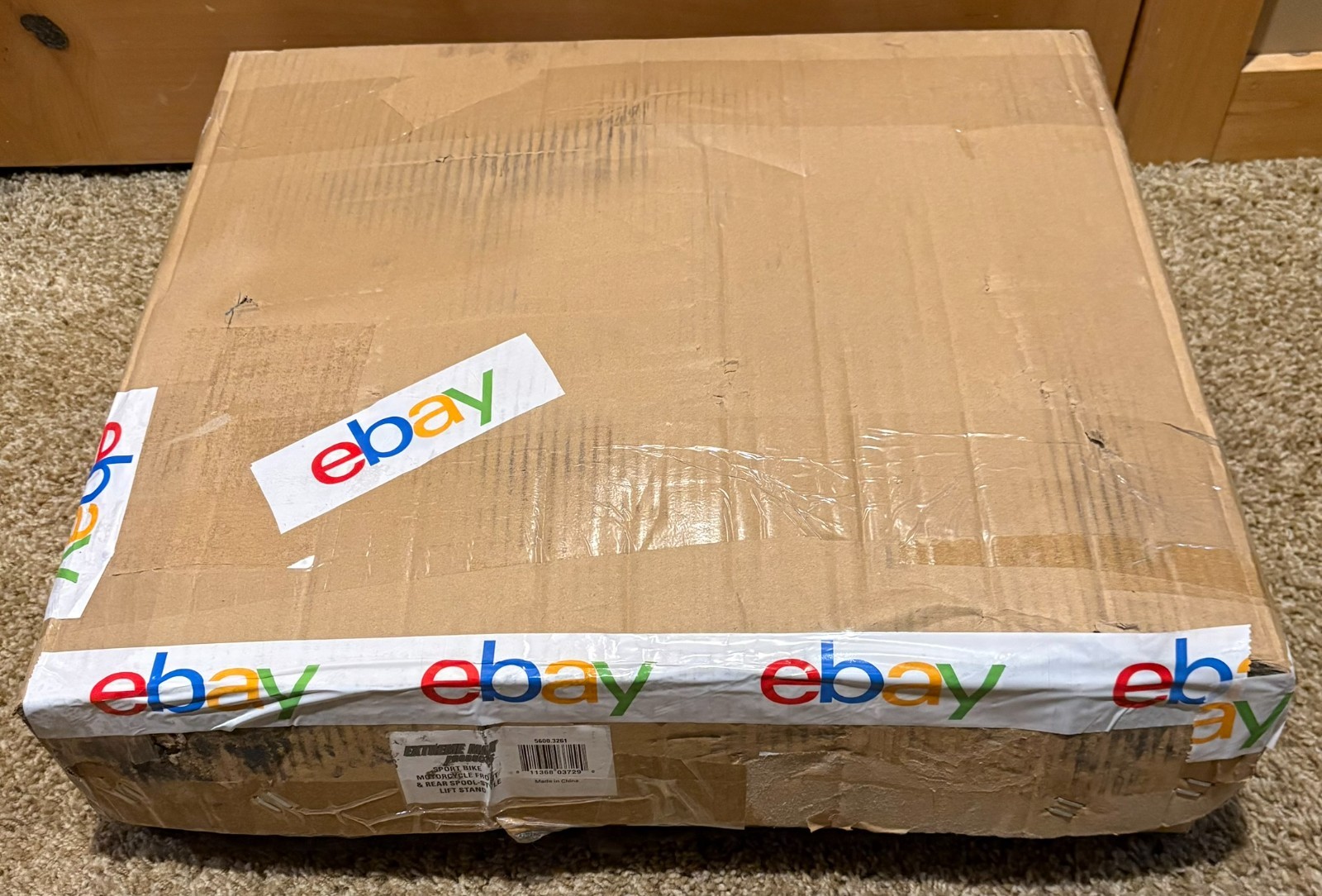 Extreme Max Sport Bike Motorcycle Lift Stand Front + Rear Spool-Style Black