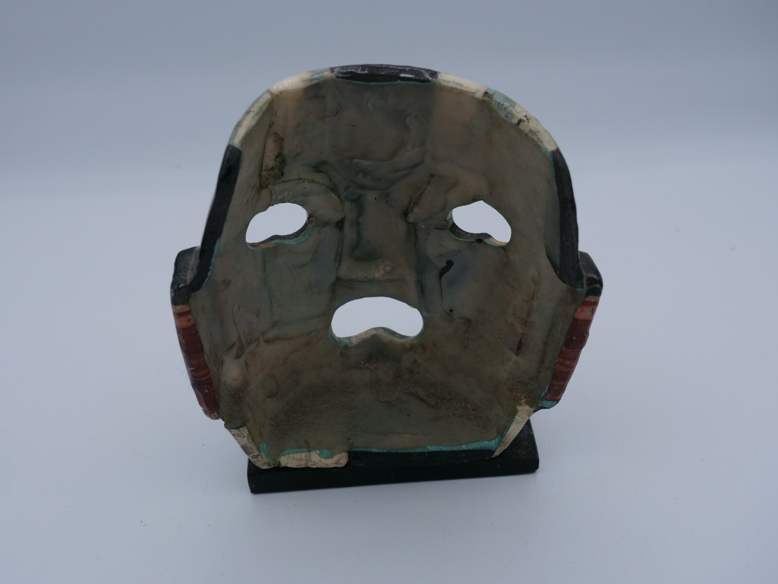 Mayan Aztec Inca Death Mask Mosaic Precious Stones Burial Folk Art Mexican 6"