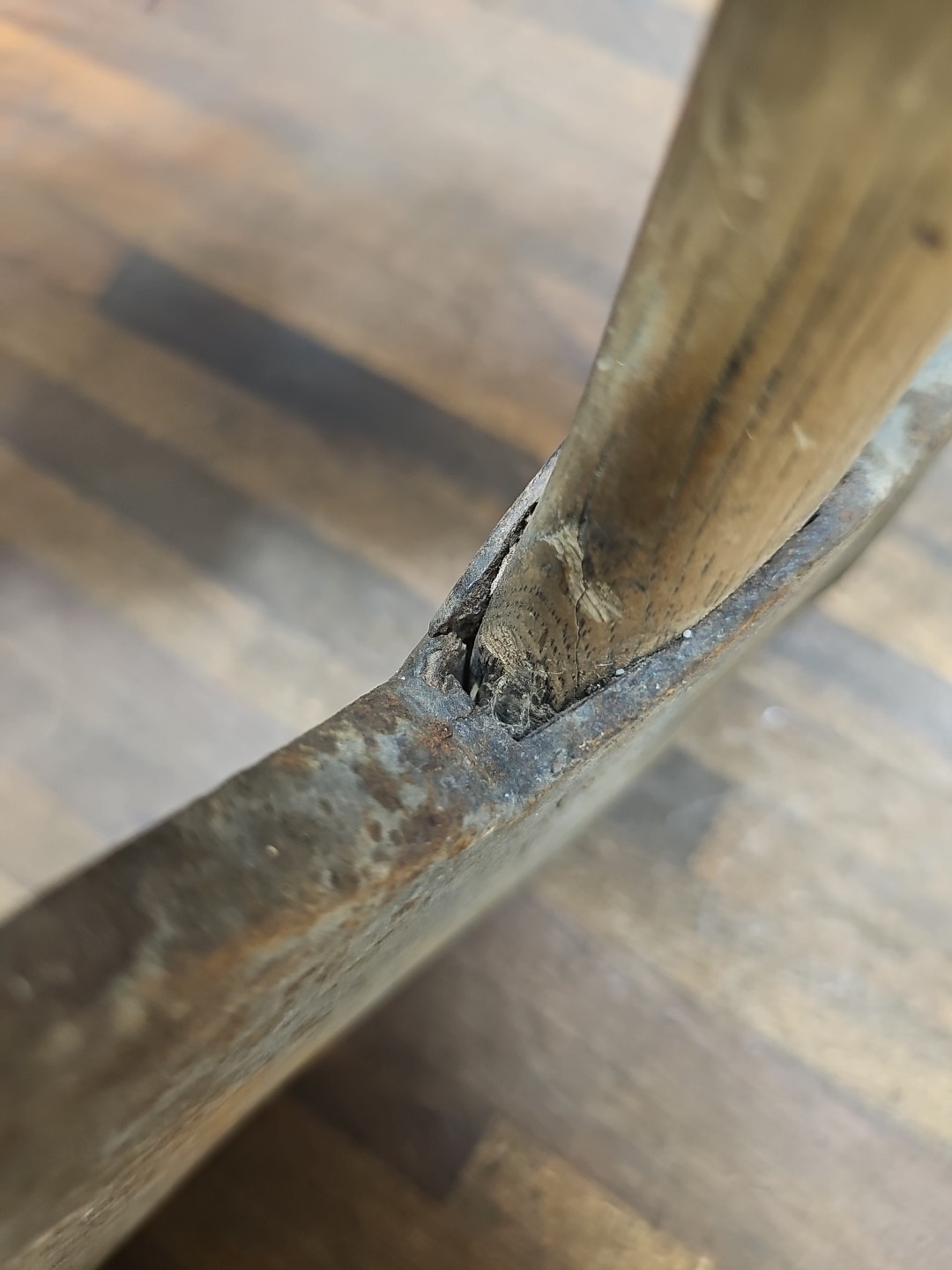 R24- Antique Daniel DRUA Hand Forge Broad Axe - PARADISE - LANCASTER PA 7lb 6oz