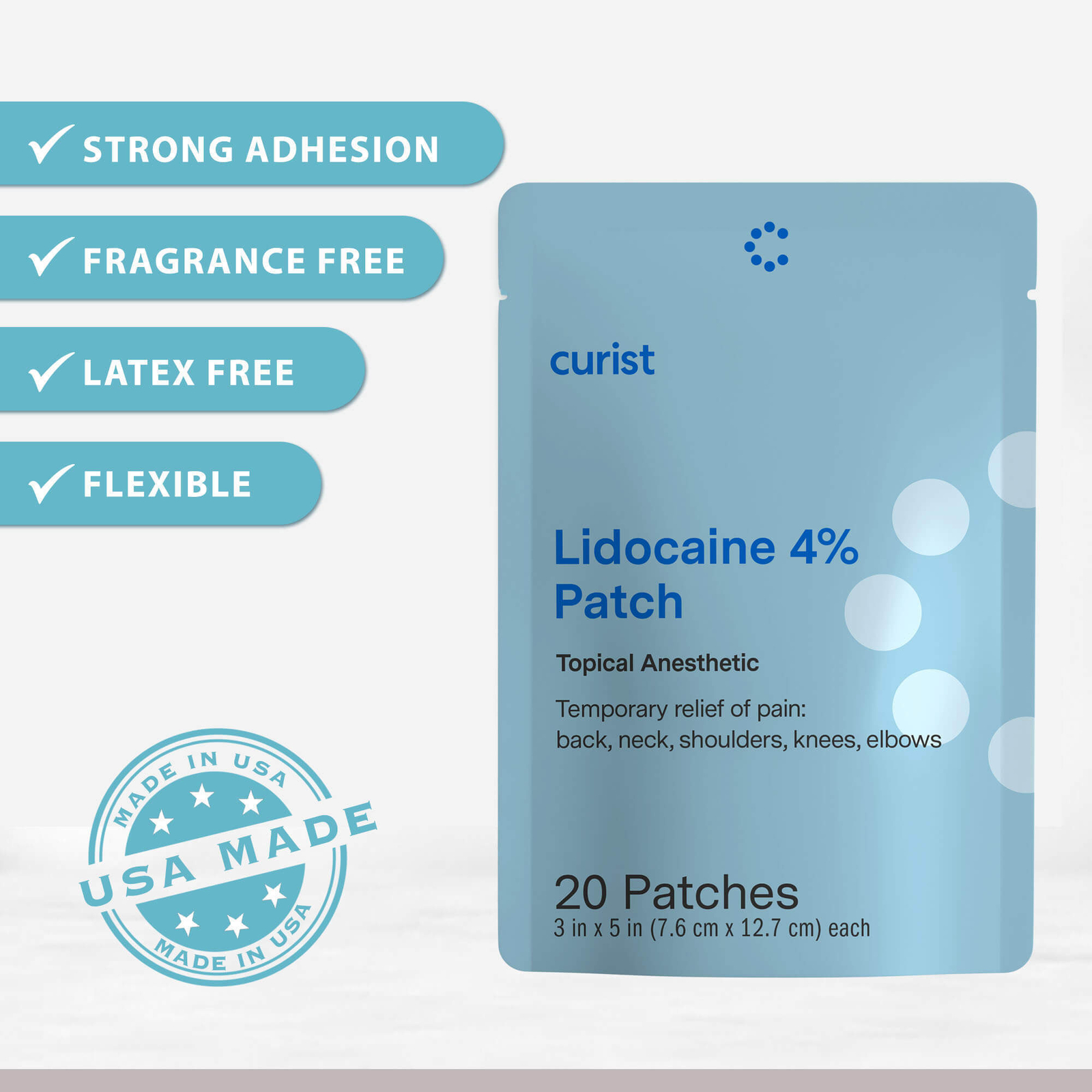 Lidocaine 4% Patch, 20 patches
