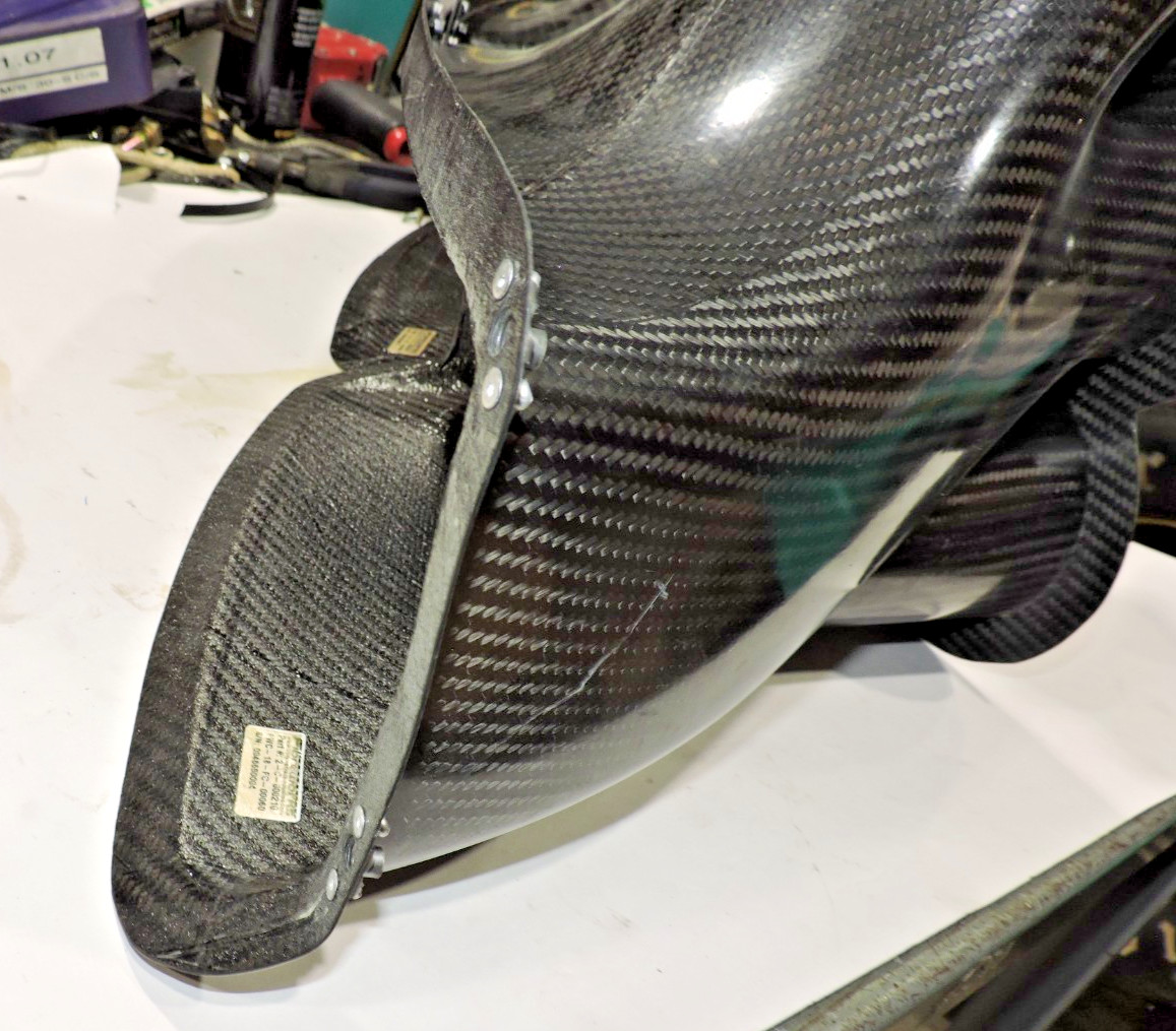 Fibreworks Carbon Fiber nose ducts to 4" outlets L&R Late Model Nascar