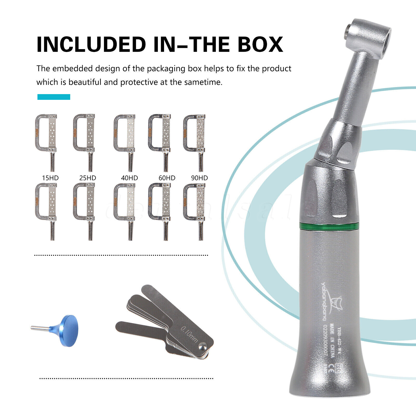 Dental Ortho Contra Angle 4:1 Contra Angle Handpiece Interproximal Strip IPR Kit