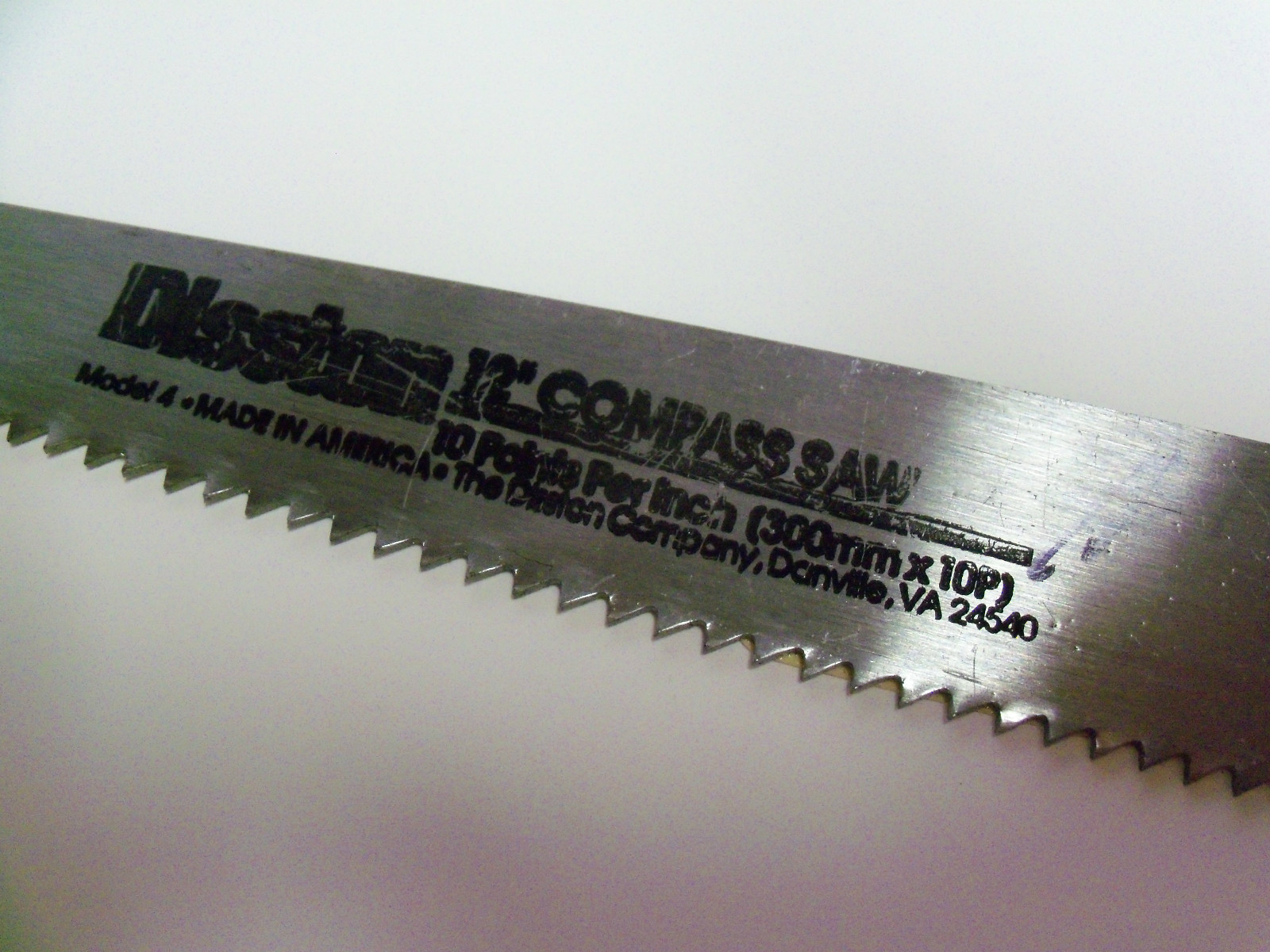 Disston Keystone Keyhole Compass Saw Blade Model 4 / K4 8-10 TPI 12" / 14"