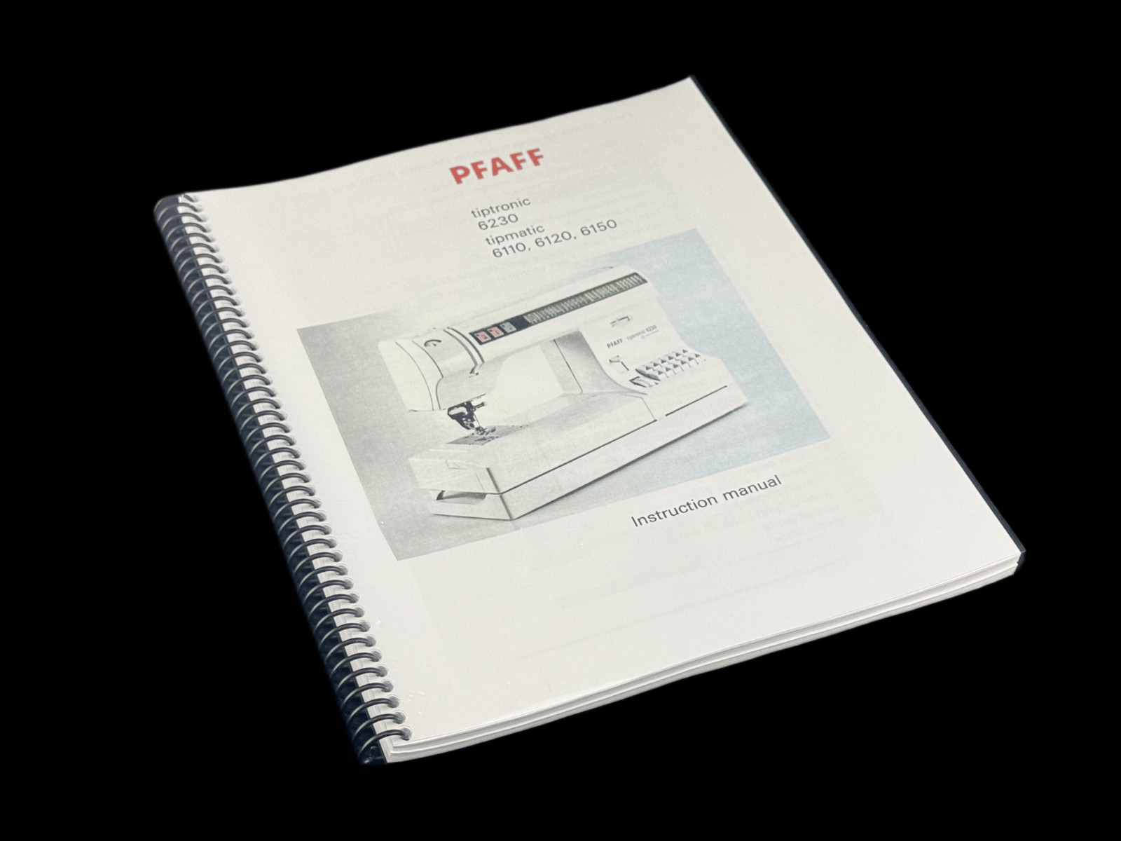PFAFF Tiptronic 6230 Tipmatic 6110 6120 6150 Instruction Manual: 90 Pages