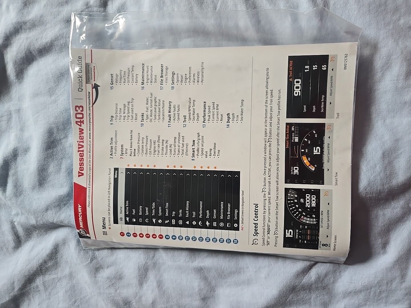 Mercury Marine Vessel View 8M0124498 403 Display Kit