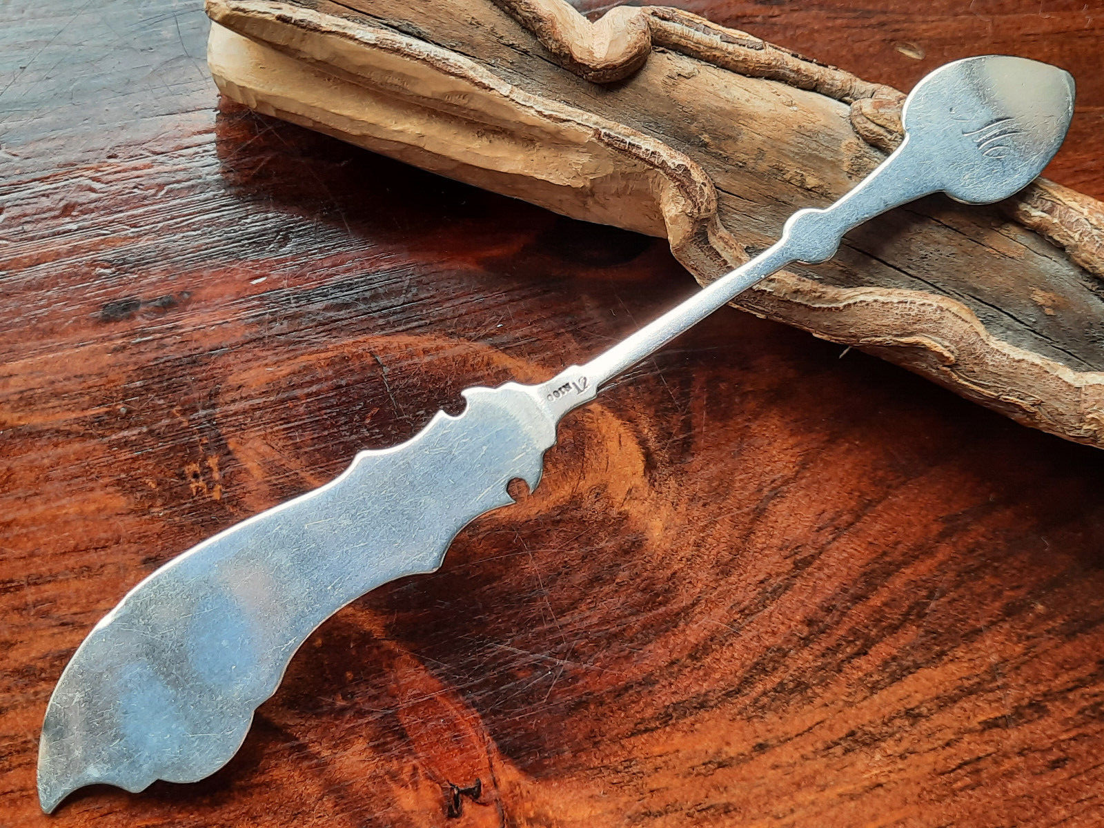 Coin Silver Knowles & Ladd Leaf & Berry Pickle Knife