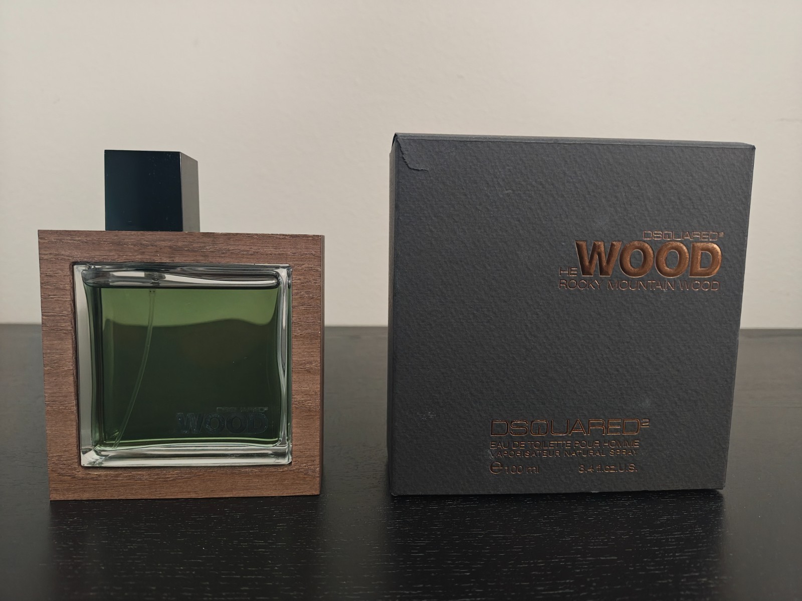 DSquared2 He Wood Rocky Mountain Wood - 3.4 fl. oz.  (100ml) - 99% Full - w/ Box