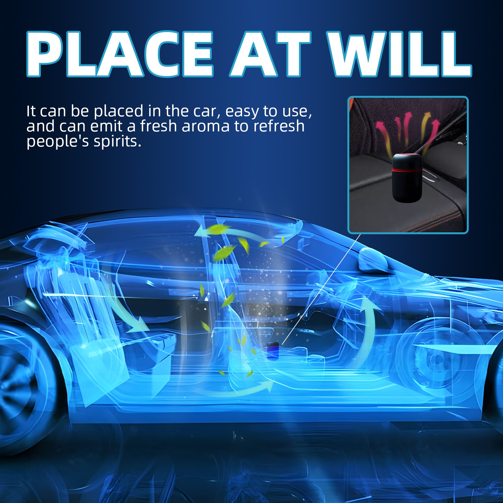 Car Windshield Defroster De-icer, Portable Heater for Quick Snow & Ice Removal