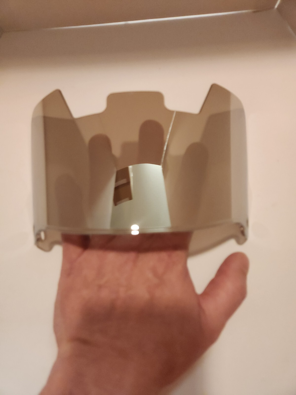 CLEAR SILVER/CHROME Full Size Football Helmet Visor, Eye Shield W/Quick Clips