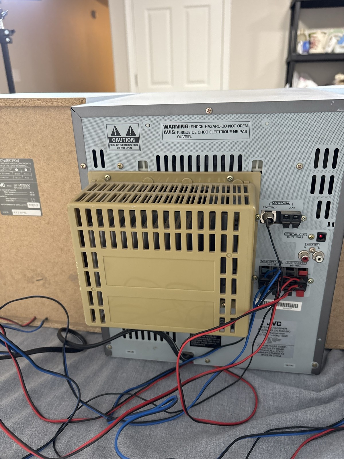 JVC CA-MXG500 Stereo Receiver System MX-G500 130W With Speakers Tested