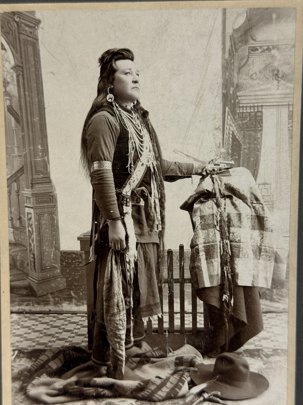Vintage Native American Indian Photograph of Camanche Leader Quanah Parker