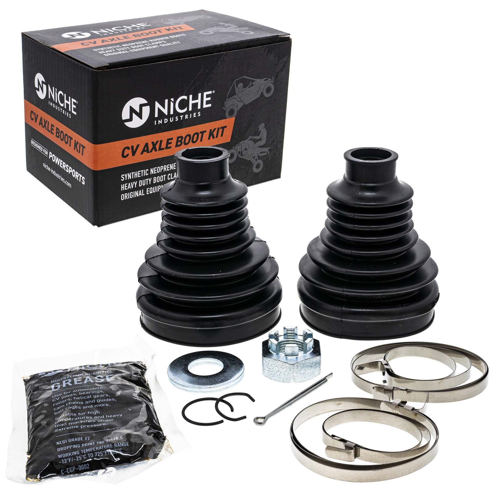 NICHE Rear CV Axle Boot Kit for Can-Am 705501864 Outlander 650 1000 500 ATV