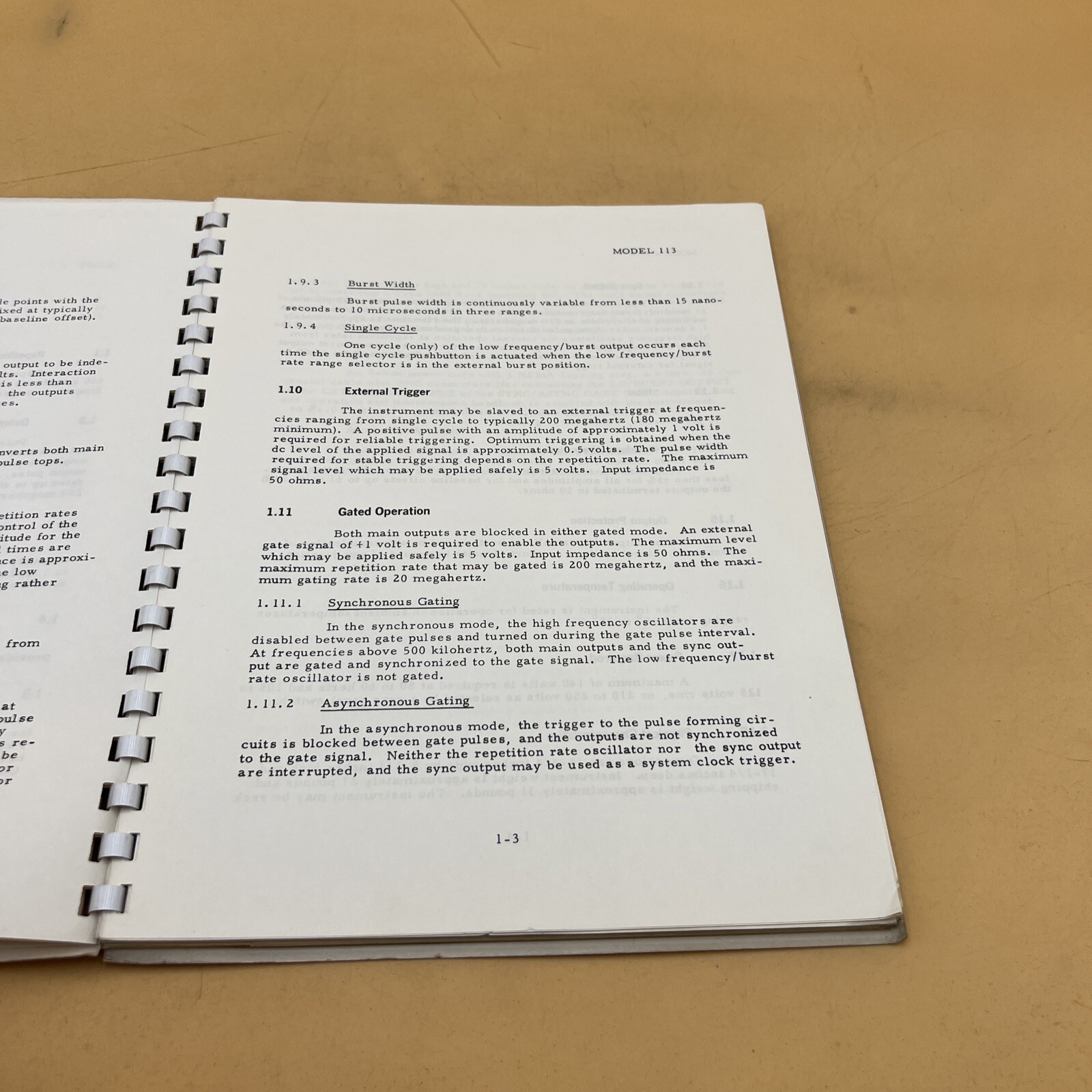 Datapulse Model 113 Pulse Generator Operation and Maintenance Manual Preliminary