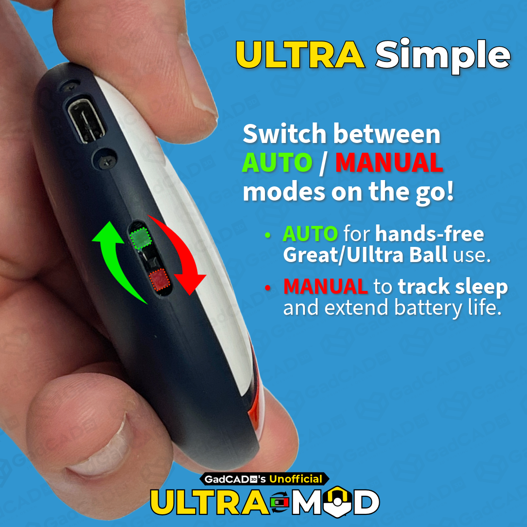 ULTRA MOD Mail-In Service for Pokémon Go Plus + | Dim LEDs (Device NOT included)