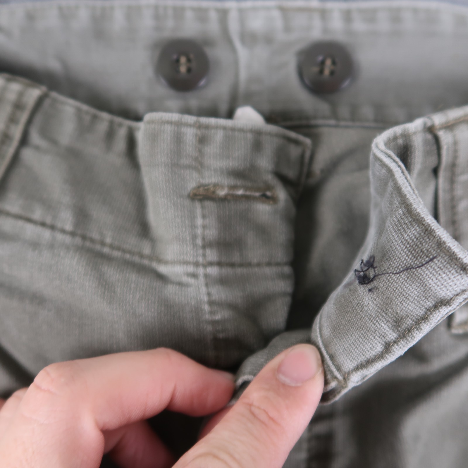 Vtg 90s Marquardt & Schulz German Military Green Combat Cargo Pants 32.5x27.5