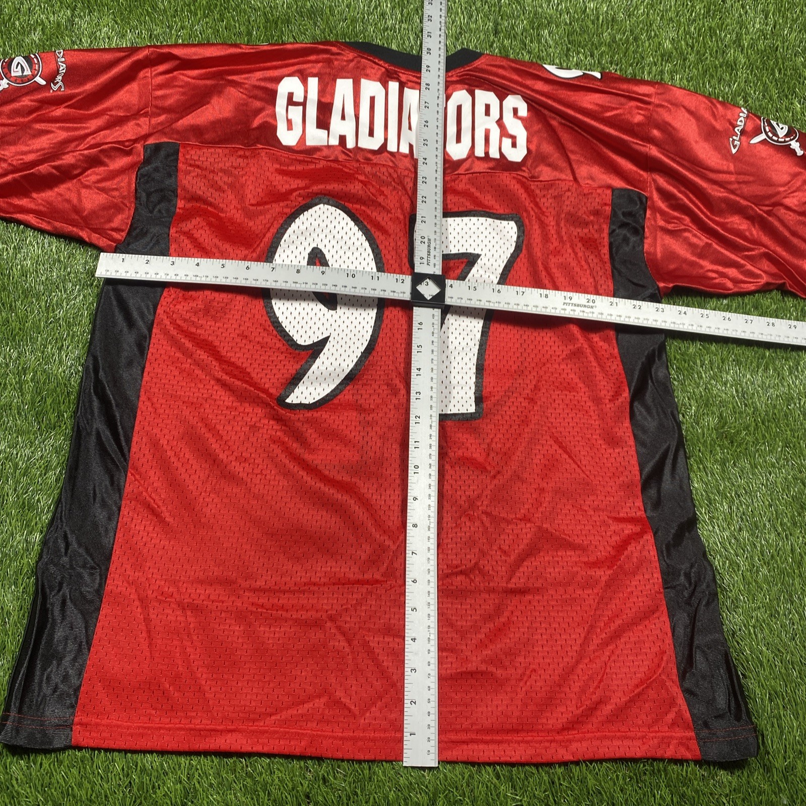 Las Vegas Gladiators Arena Football Jersey Mens Large Red #97 Majestic
