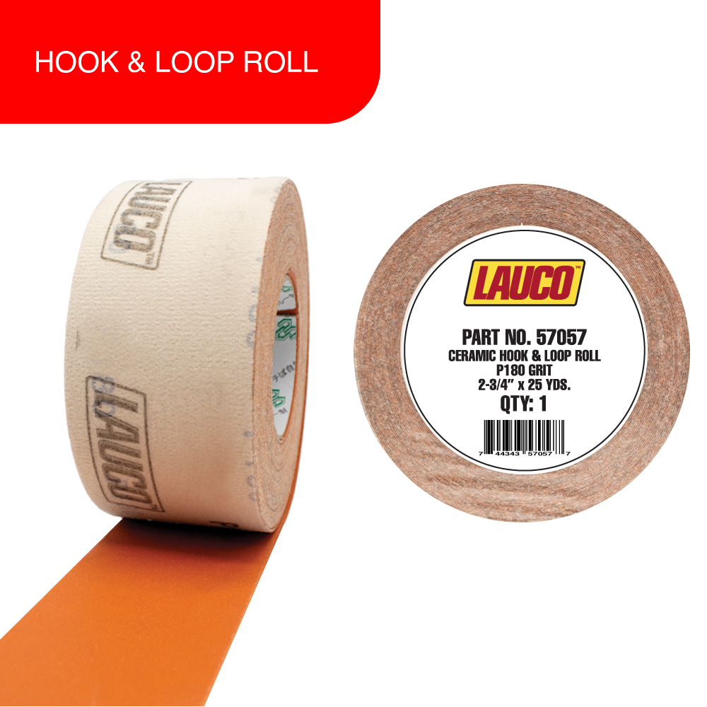 Premium Ceramic Grain Sanding Paper, Hook & Loop Sandpaper Roll 2.75” x 25 Yard