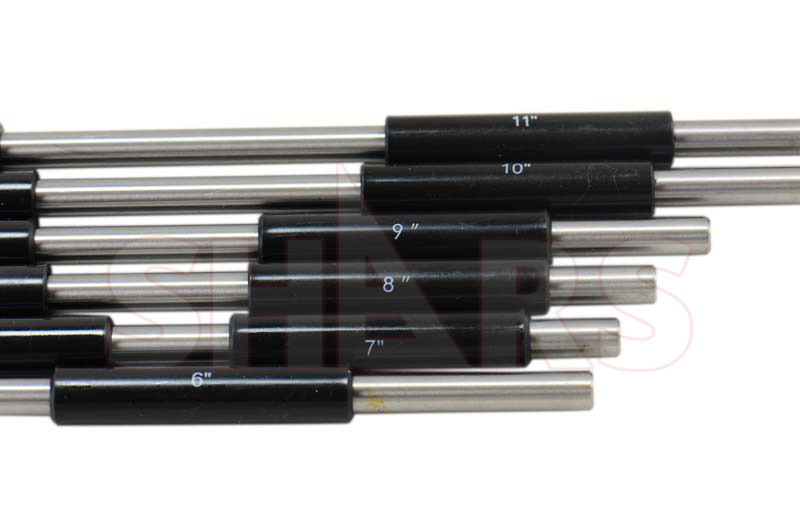 SHARS 6-12" Outside Micrometer Set W/Interchangeable Anvils Grad .0001" NEW R}