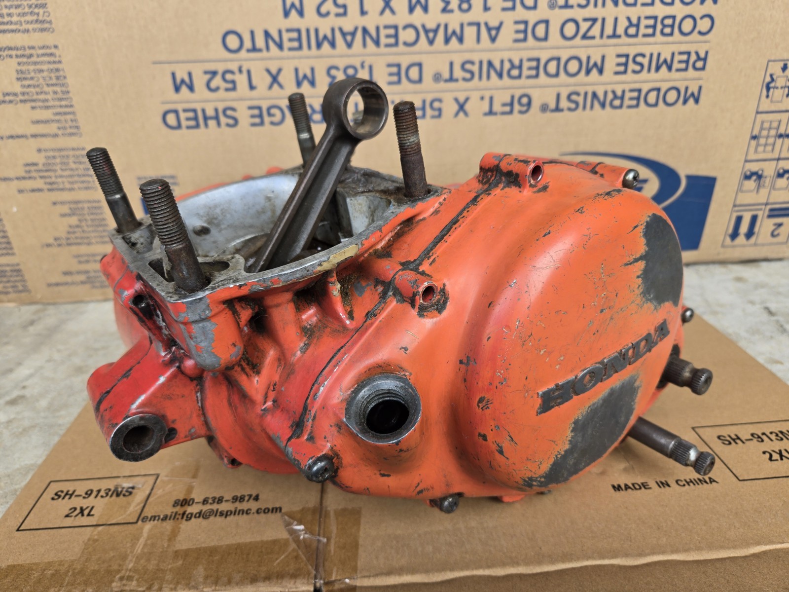 1979 Honda Elsinore CR250 Crankcase Engine Bottom Motor