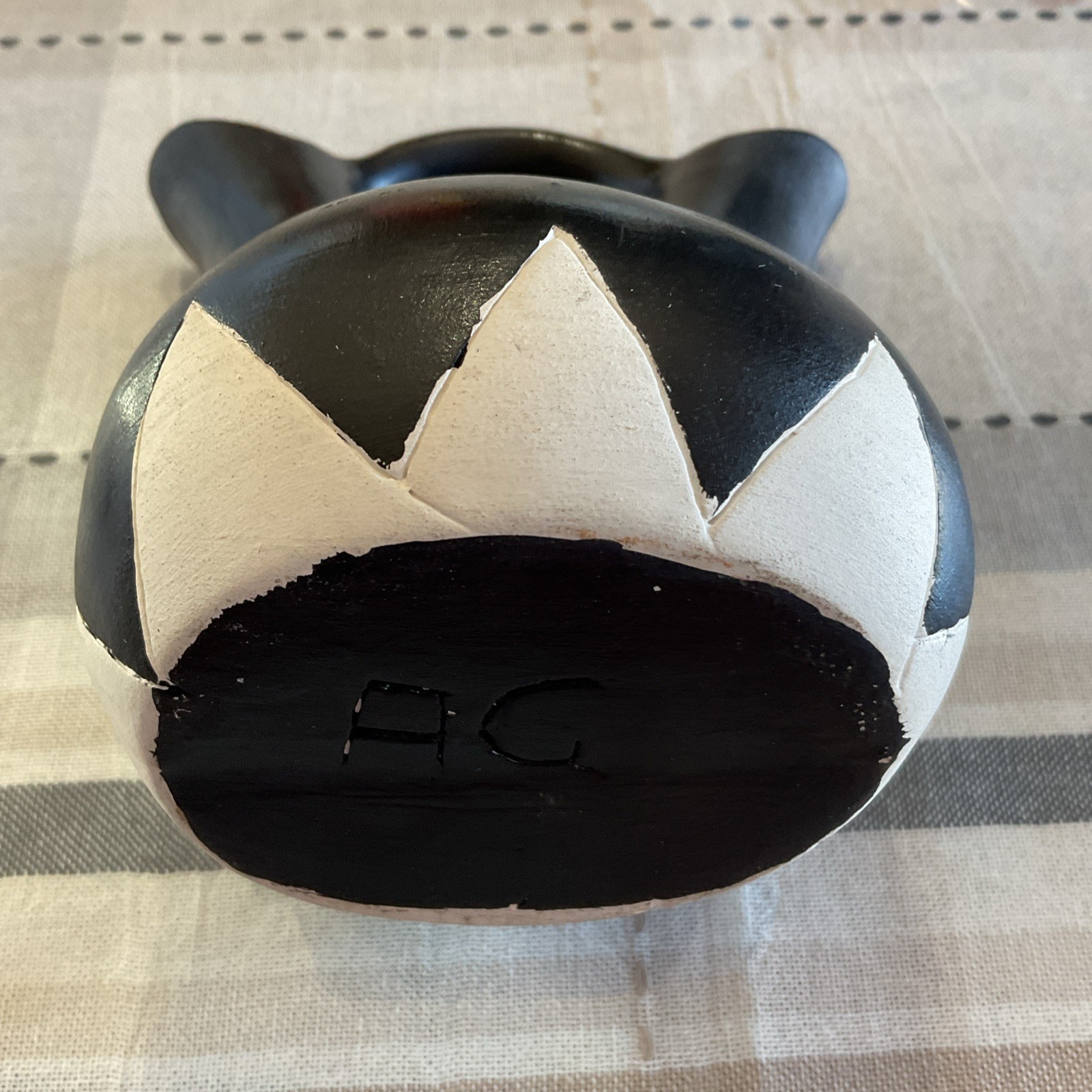 Pottery Wedding Vase Signed By Artist AG