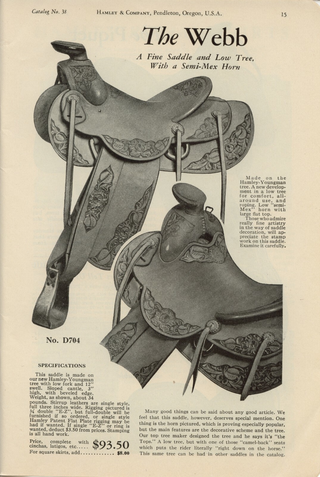 1938 Hamley's Catalog #38 on CD - Saddles, Spurs, Bits