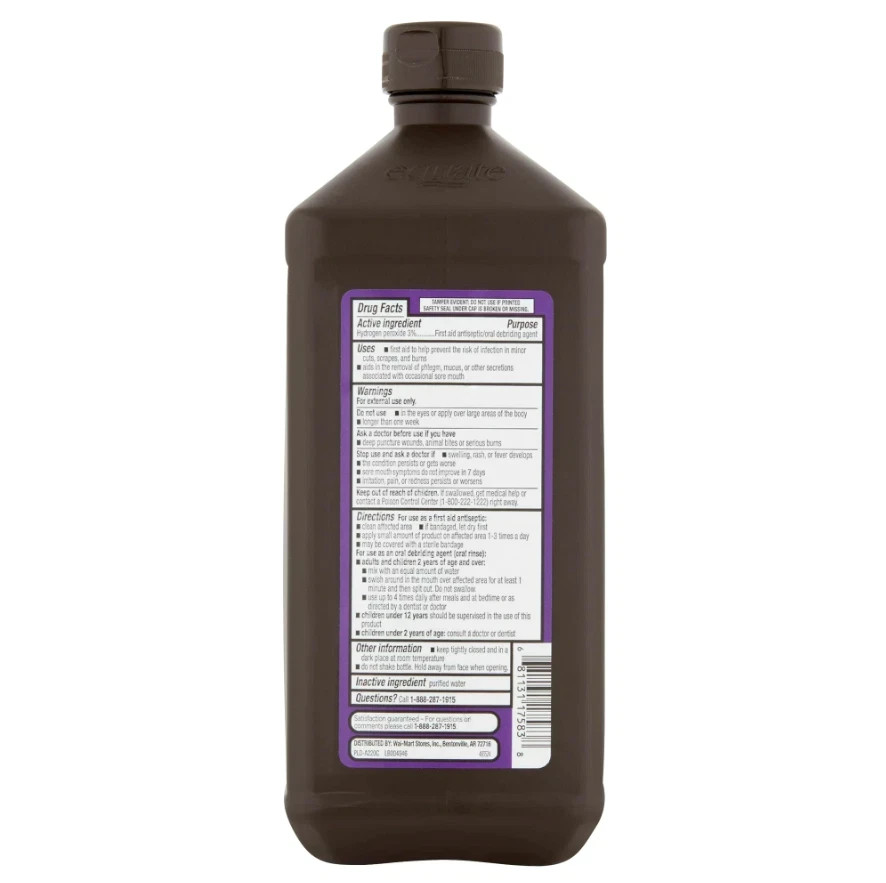 Equate 3% Hydrogen Peroxide Liquid USP Antiseptic, 32 fl oz Free Ship