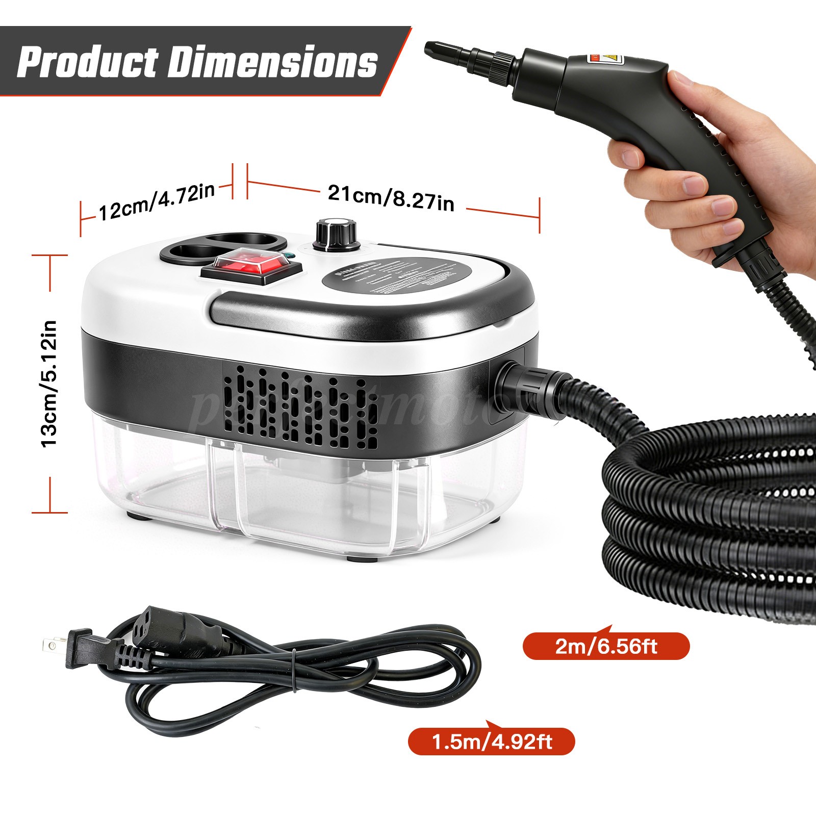 2500W Handheld High Temp Steam Cleaner High Pressure Household Cleaning Machine