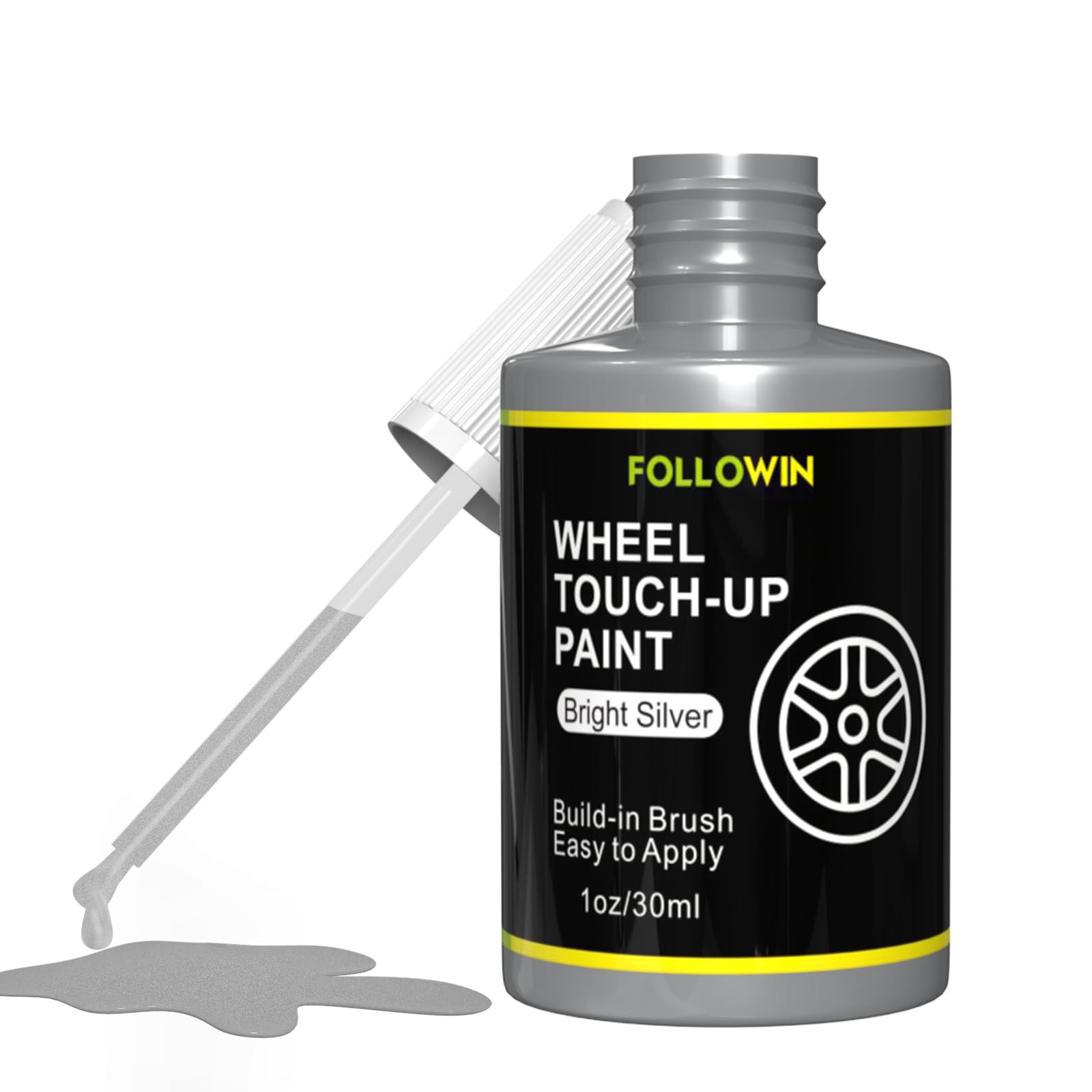 Touch Up Paint Kit For Universal Silver Rim Paint Professional Finish Kit